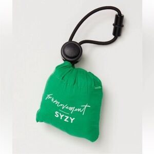 FP Movement x SYZY Collab. Packable Green Shopping Tote Bag with BUTI LOGO! NWT